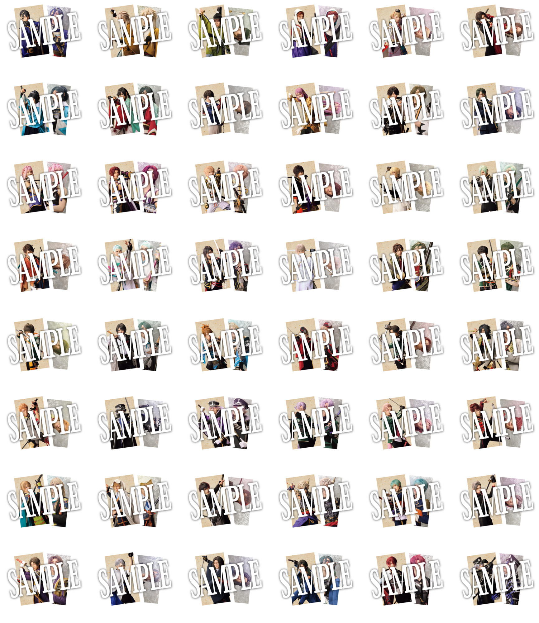 受注生産】【十周年記念 乱舞博覧会】ポストカード2枚セット×48種