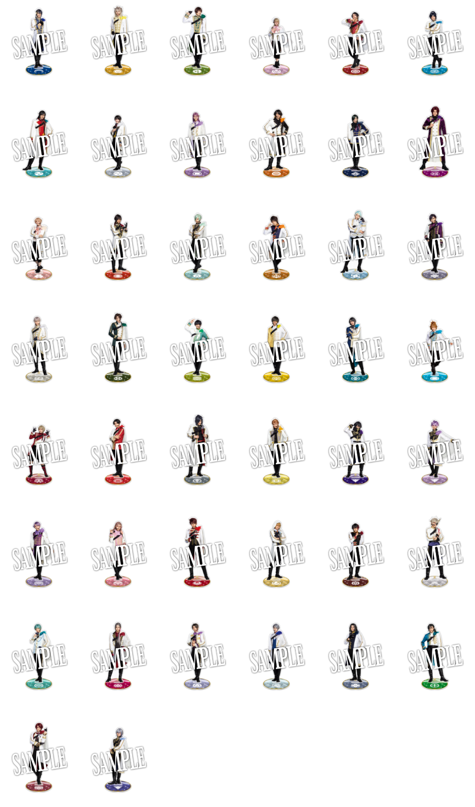 【目出度歌誉花舞 十周年祝賀祭】アクリルスタンド(十周年祝賀祭ver.)