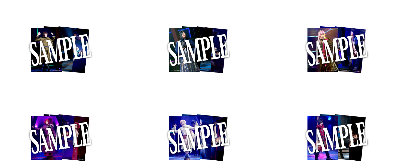 三百年の子守唄2019】舞台ブロマイド 刀剣男士(ライブver.）6種セット 